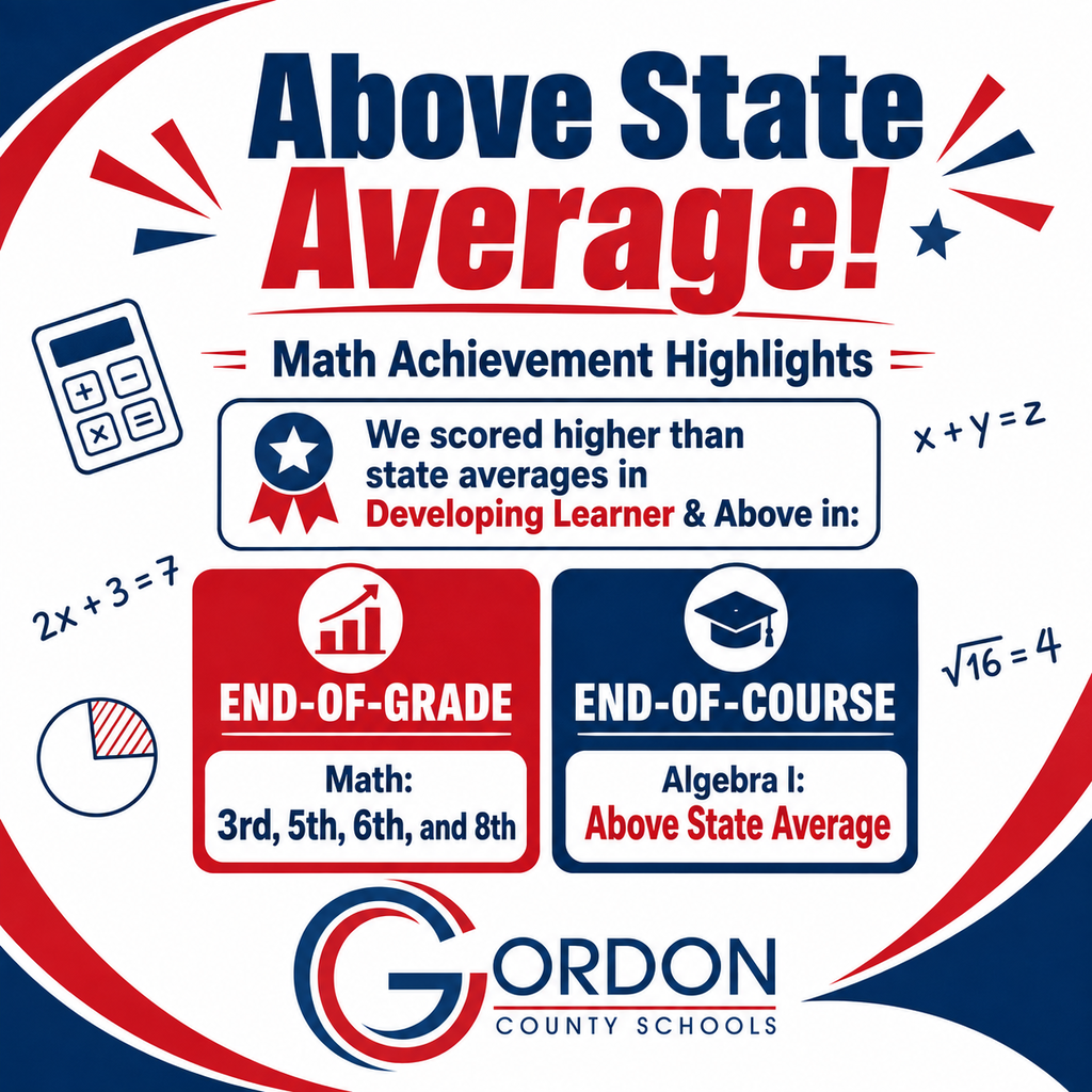 Above state averages in math