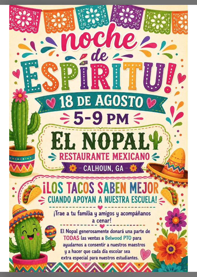 el nopal spirit night