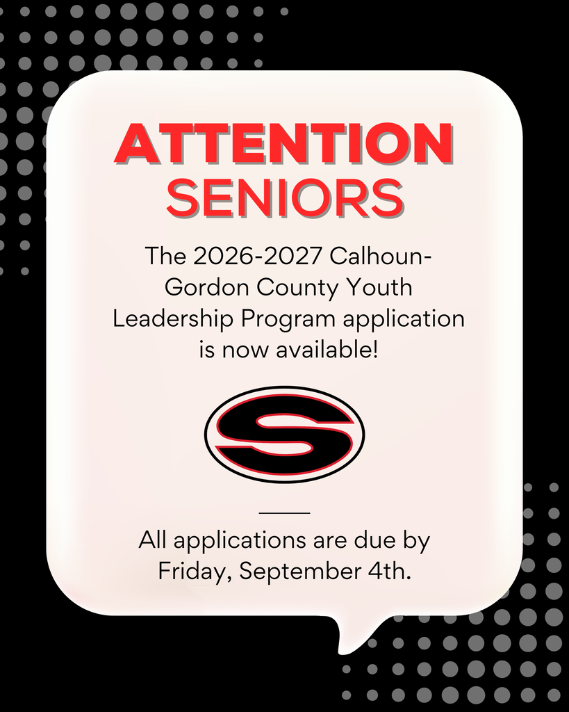 The 2026-2027 Calhoun-Gordon County Youth Leadership Program application is now available! All applications are due by Friday, September 4th. Applications can be found at: https://aptg.co/sjyzBf