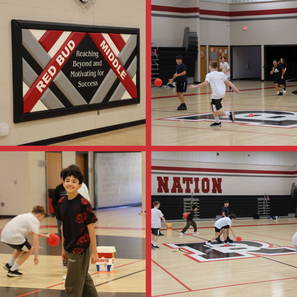 Students playing in the gym