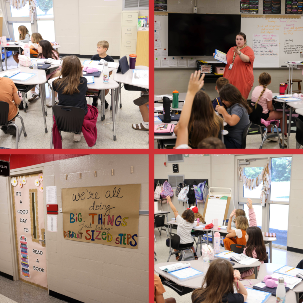 Students learning in class
