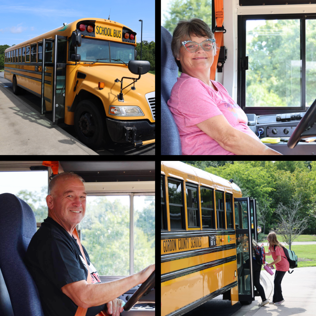Bus drivers and school bus
