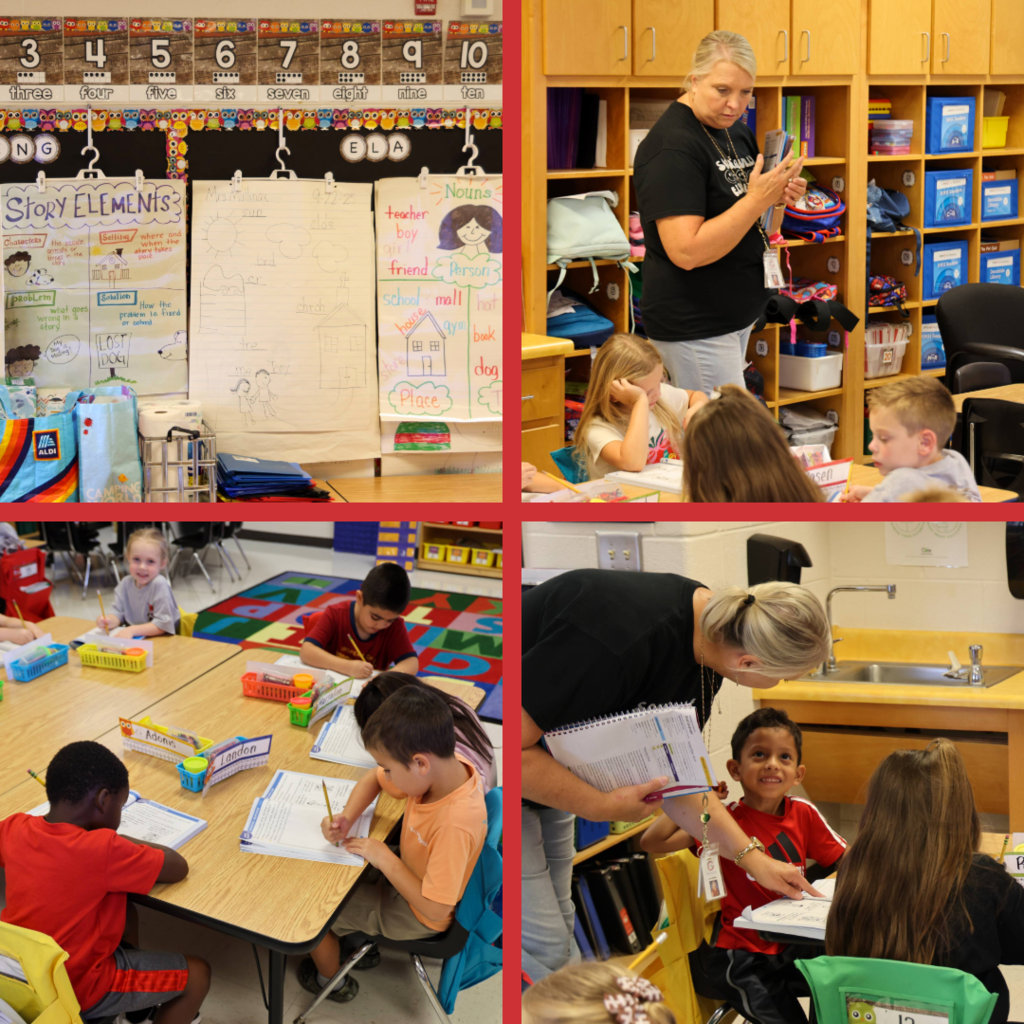 Students learning in class