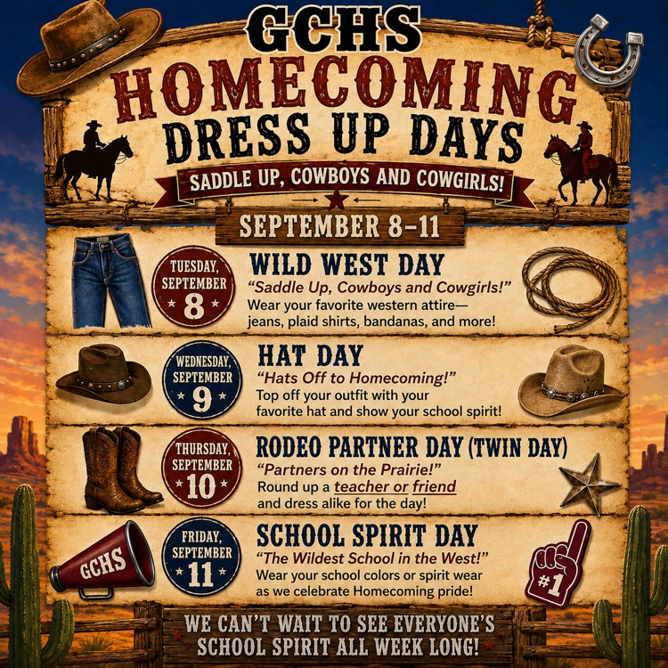 GCHS Homecoming September 8-11