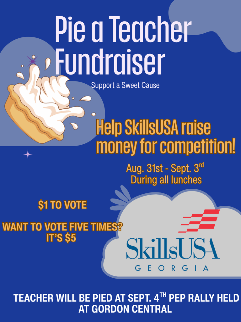 pie a teacher fundraiser flyer