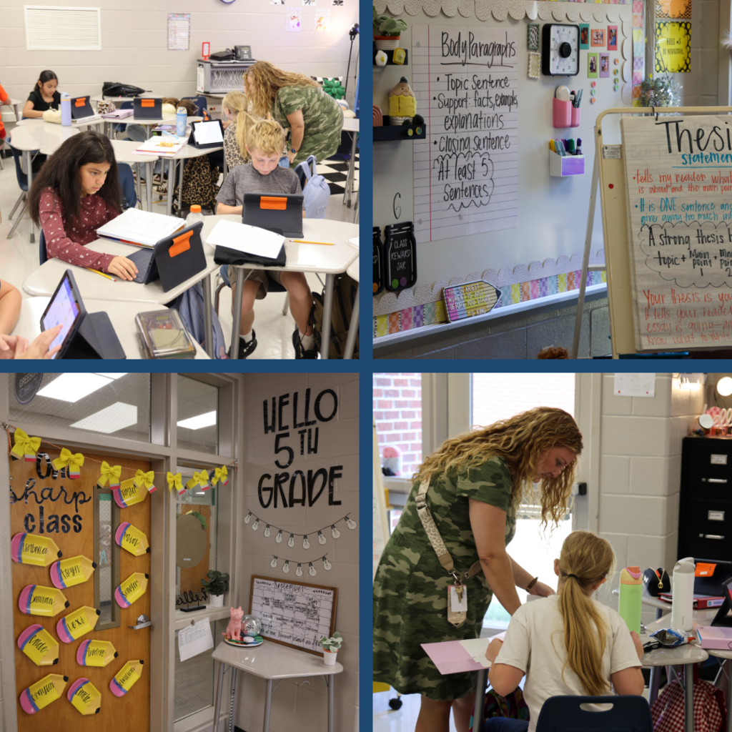 Students learning in class