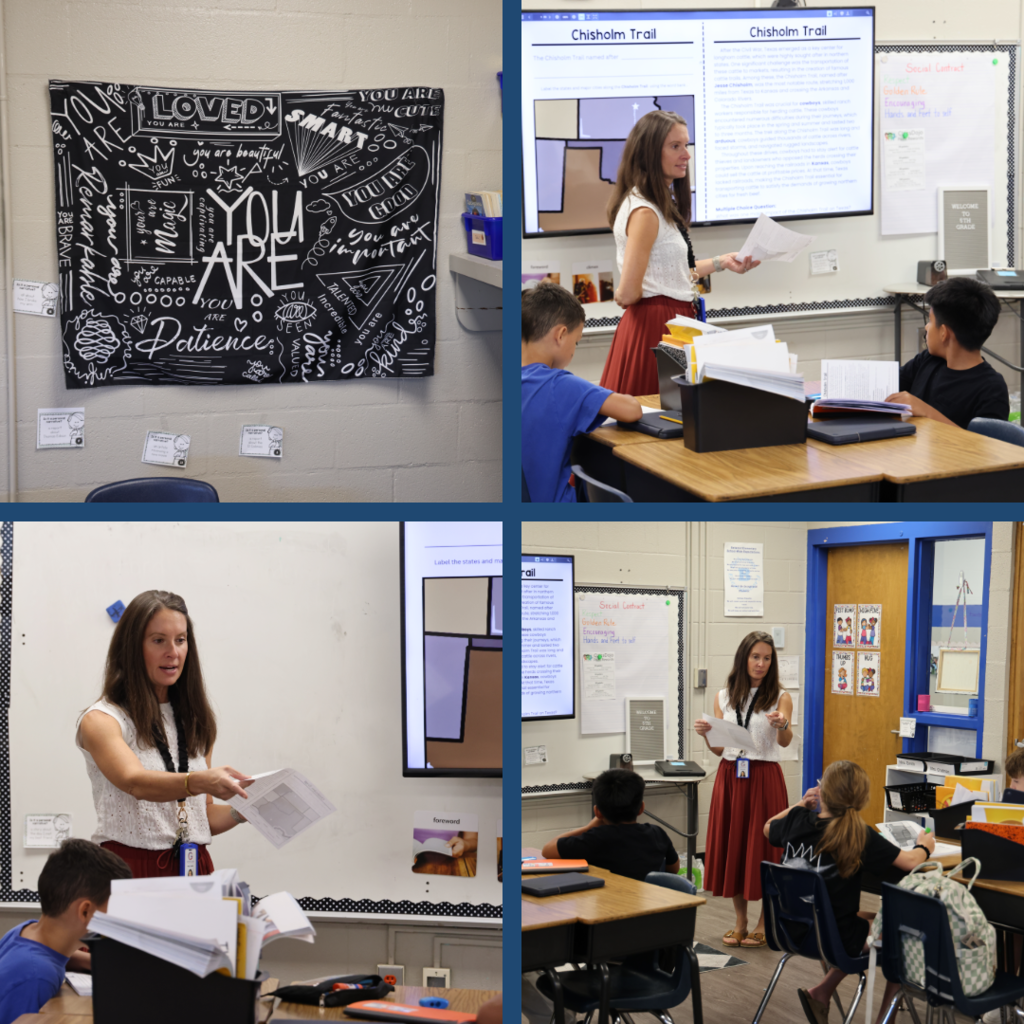 Students learning in class
