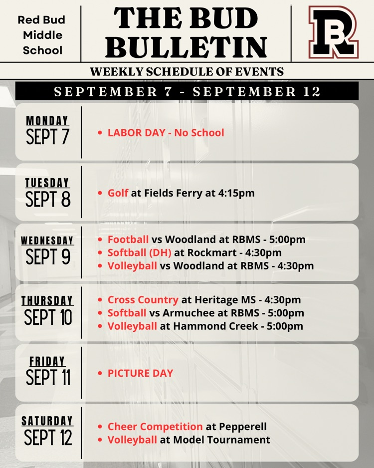 calendar of events
