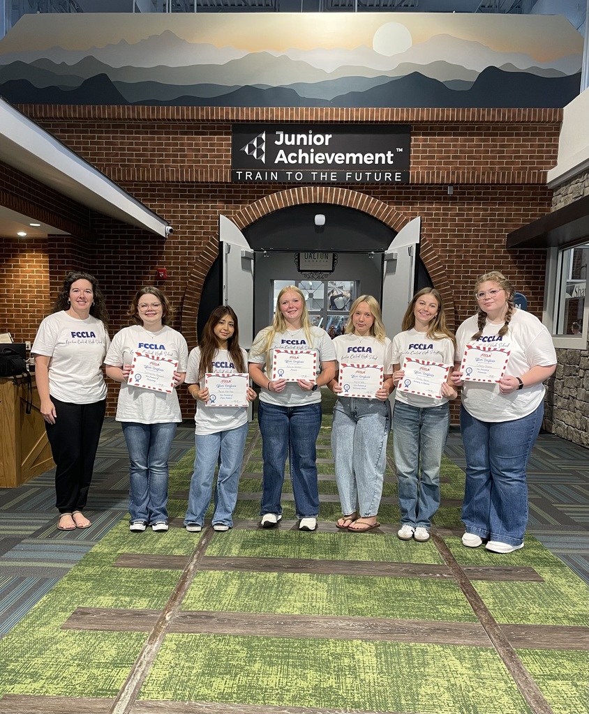 GCHS FCCLA 2026-27 Officers at Leadership Training in Dalton at the Junior Achievement headquarters