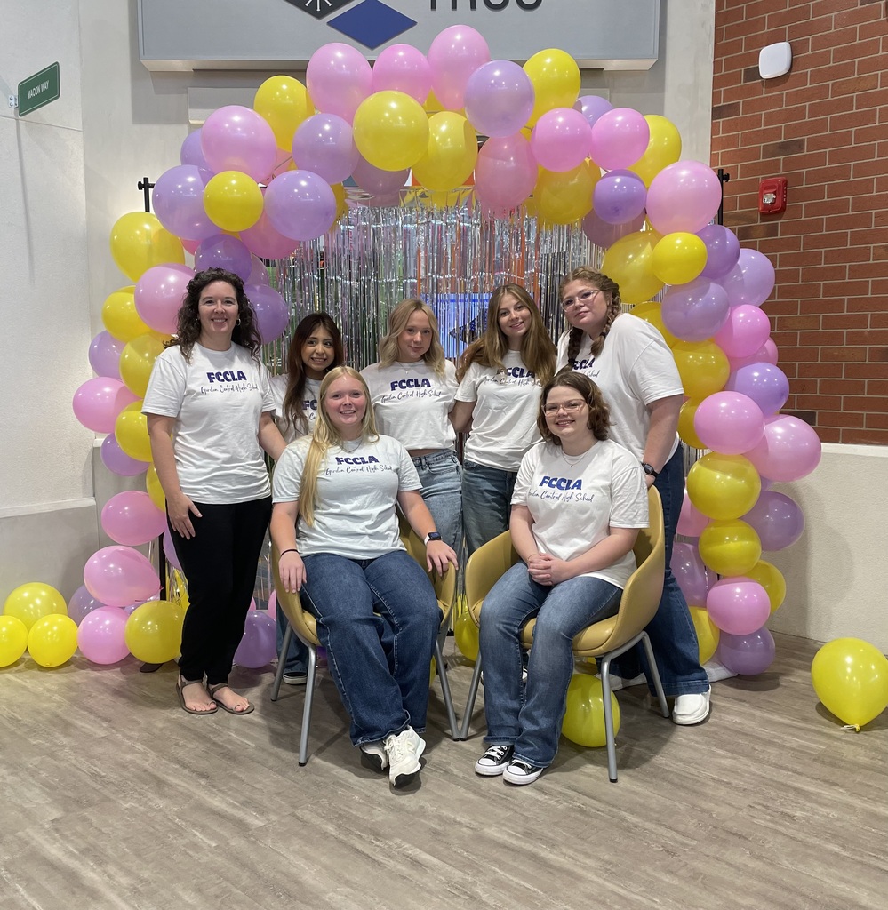 Mrs. Albright and the FCCLA 2026-27 Officers at the Leadership Summit at the Dalton headquarters of Junior Achievement