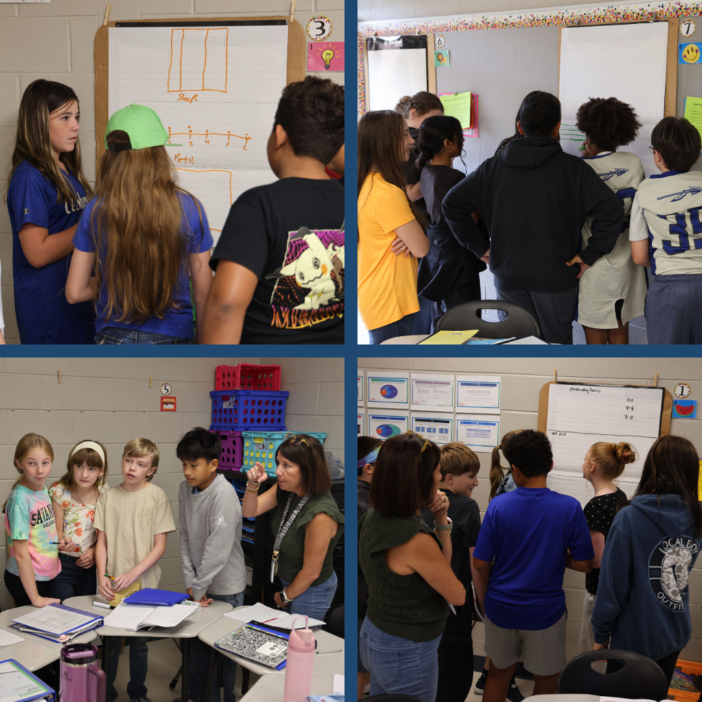 Students working in groups