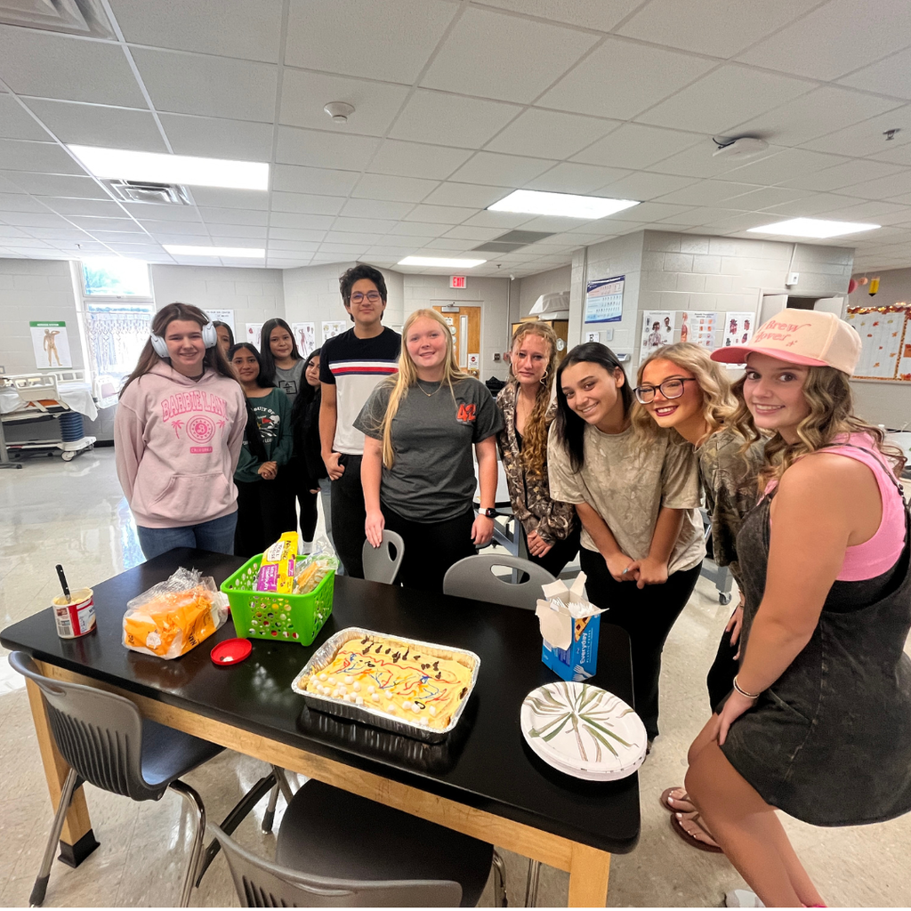🧁🔬 Mrs. Lee's class is continuing their study of the integumentary system by bringing skin anatomy to life in a creative and delicious way! Students decorated a cake to represent the layers of the skin and the different structures found within the dermis, turning science concepts into a hands-on learning experience. Learning has never looked so sweet! #GordonCentral #HandsOnLearning #HealthcareEducation #ScienceInAction