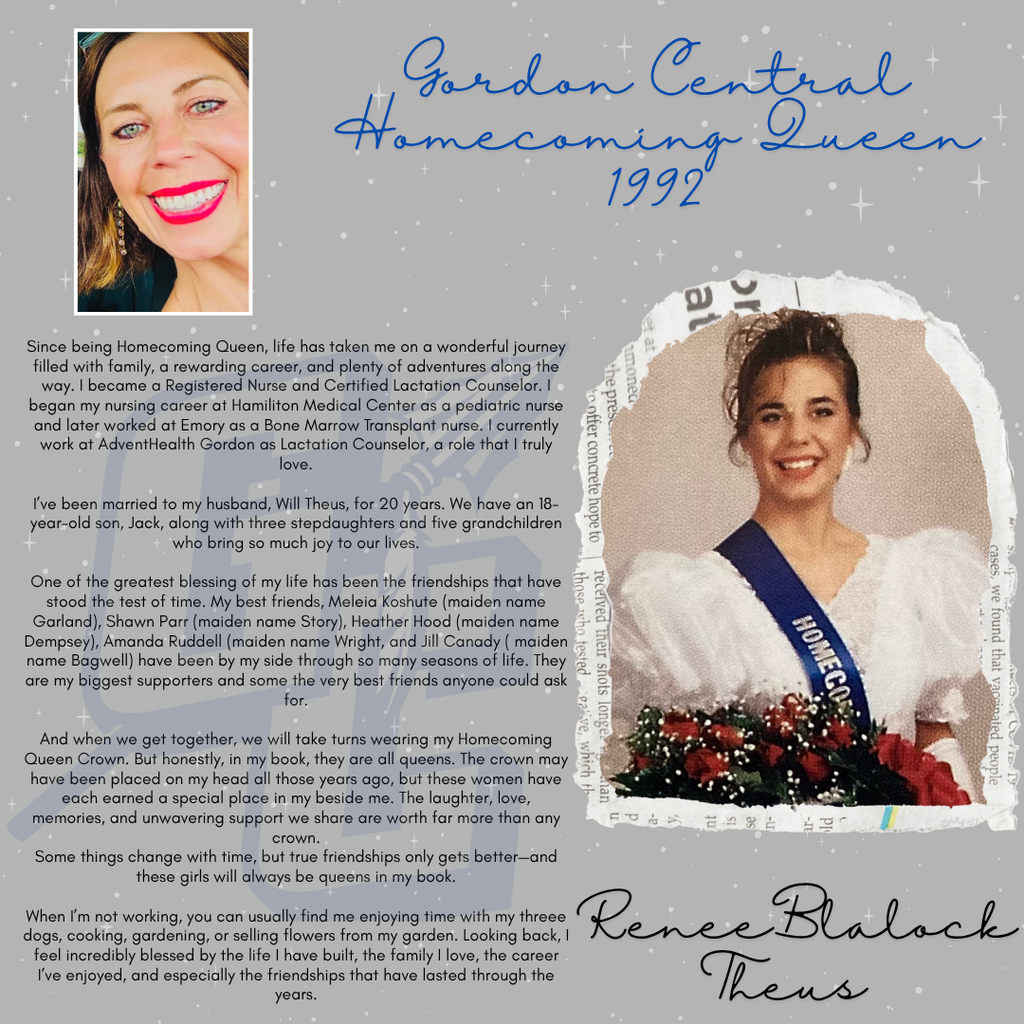 Photo and Bio of Renee Blalock Theus - 1992 Gordon Central Homecoming Queen