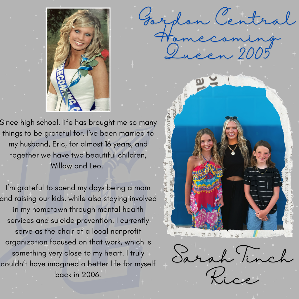 Gordon Central Homecoming Queen - 2005 - Sarah Tinch Rice
