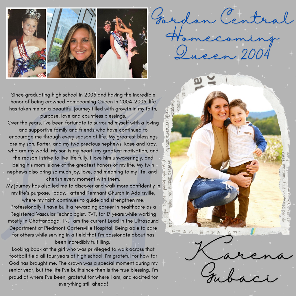 Gordon Central Homecoming Queen - 2004 - Karena Gubaci