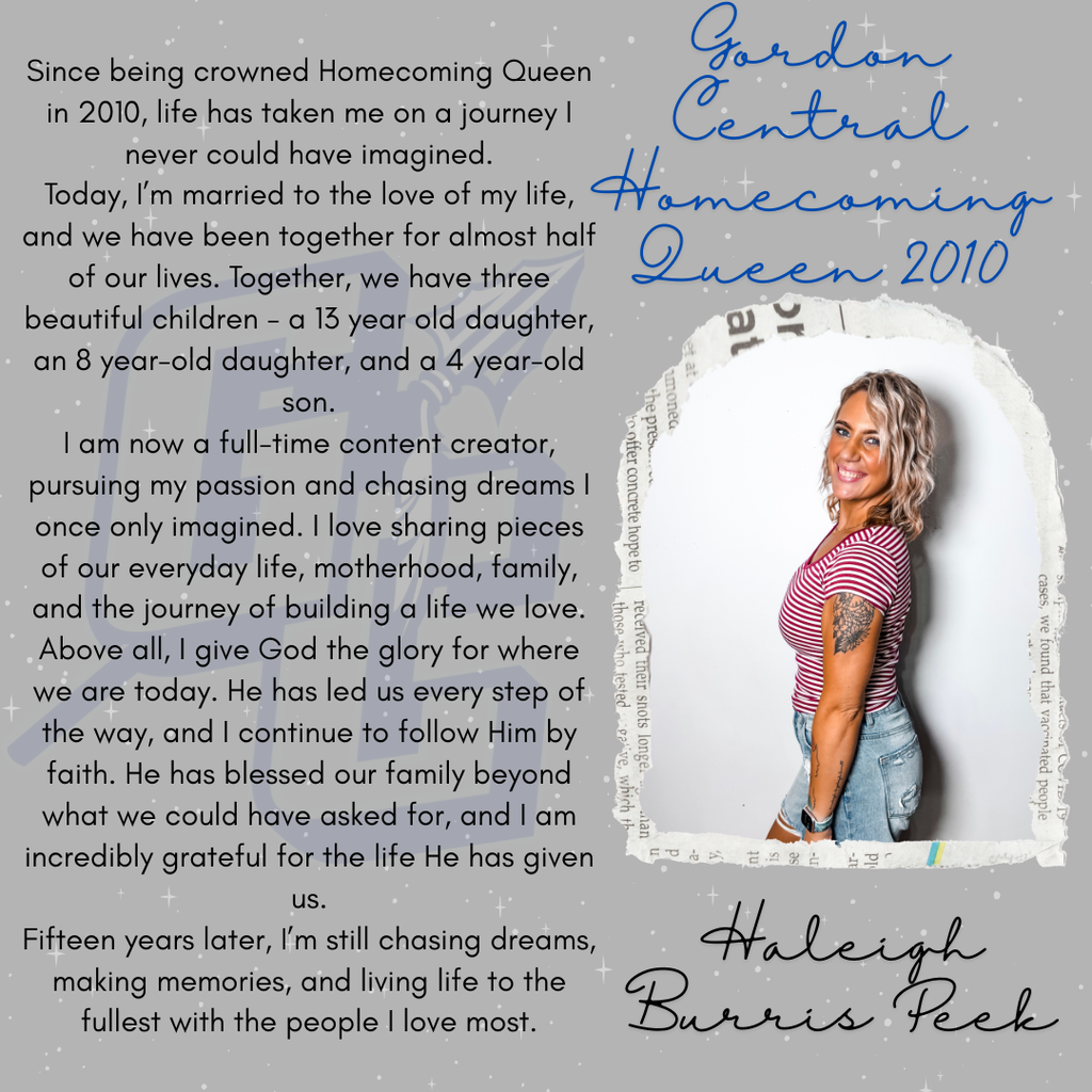Gordon Central Homecoming Queen - 2010 - Haleigh Burris Peek