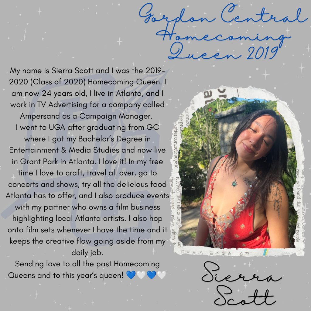 Gordon Central Homecoming Queen - 2019 - Sierra Scott