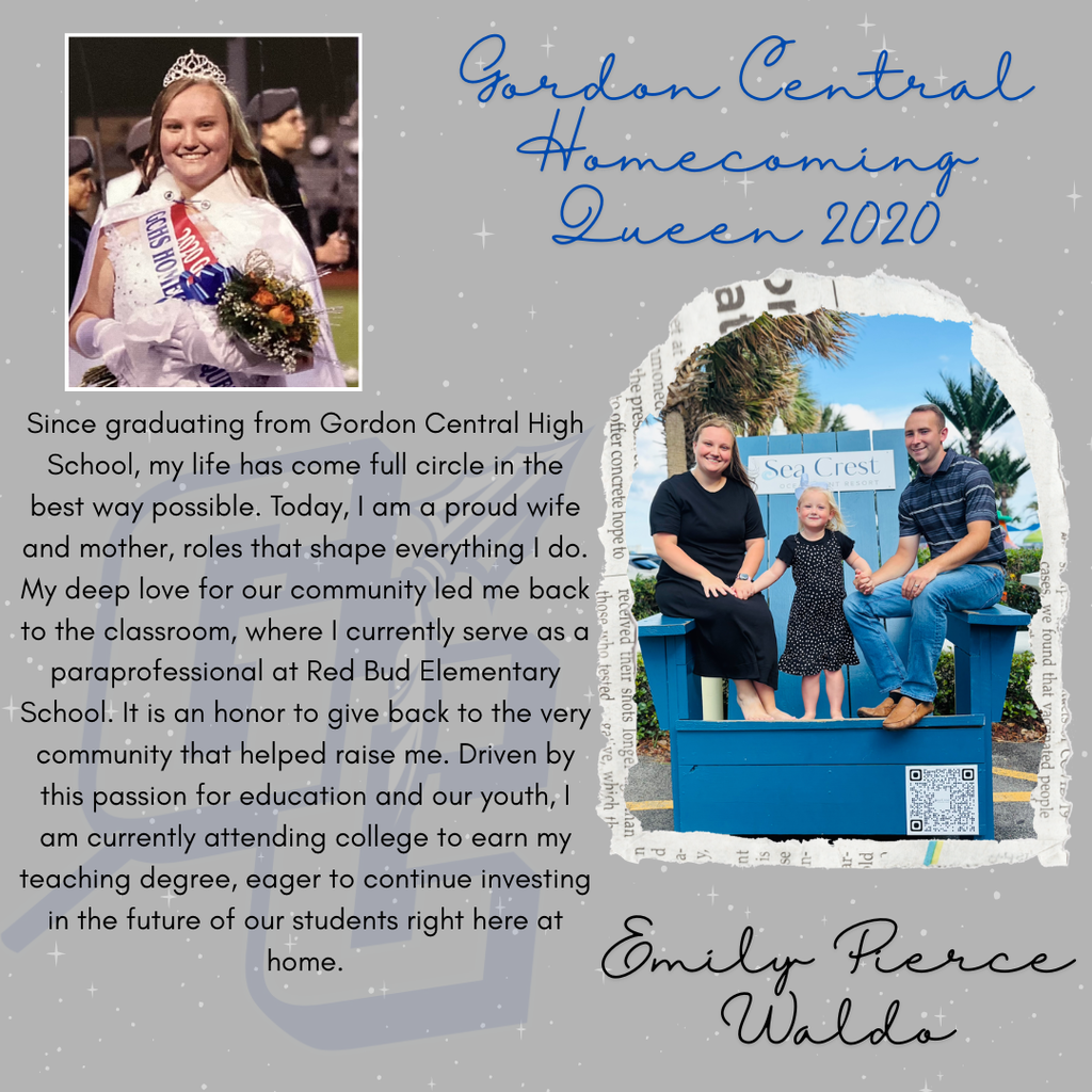 Gordon Central Homecoming Queen - 2020 - Emily Pierce Waldo