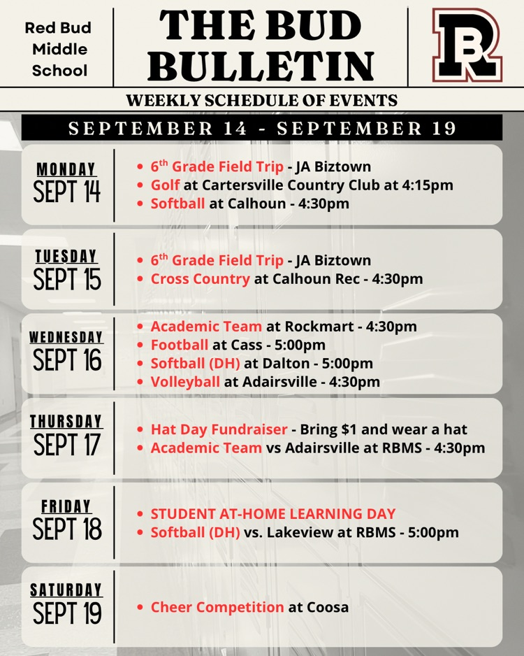 calendar of events