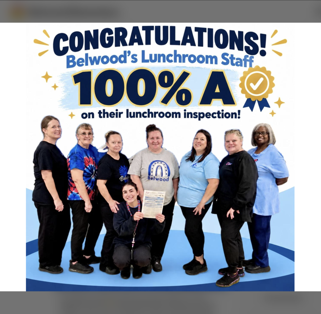lunch room ladies score 100%
