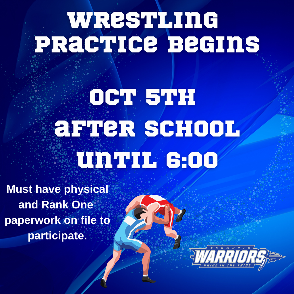wrestling practice begins October 5th