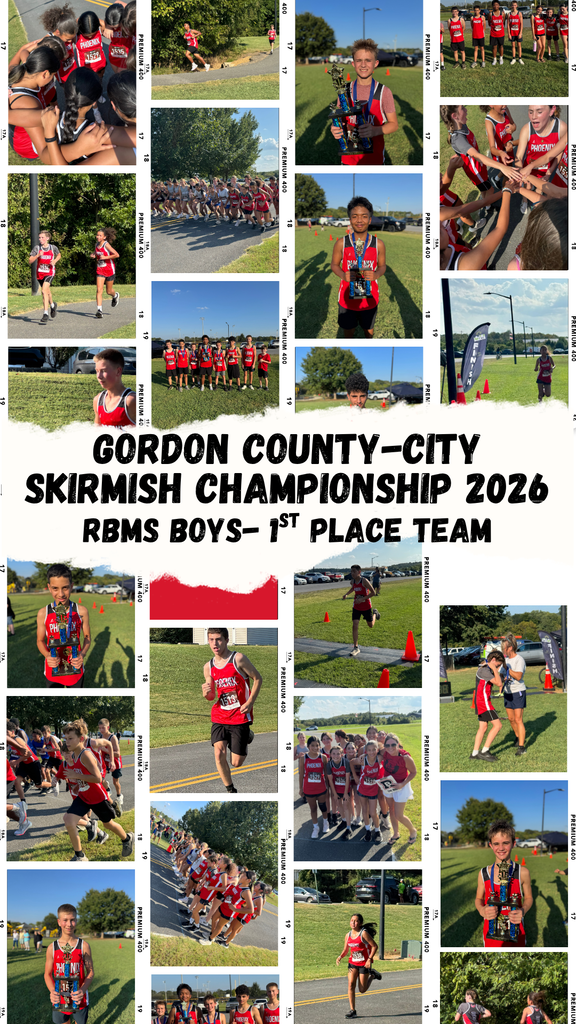 Photo collage of cross-country runners
