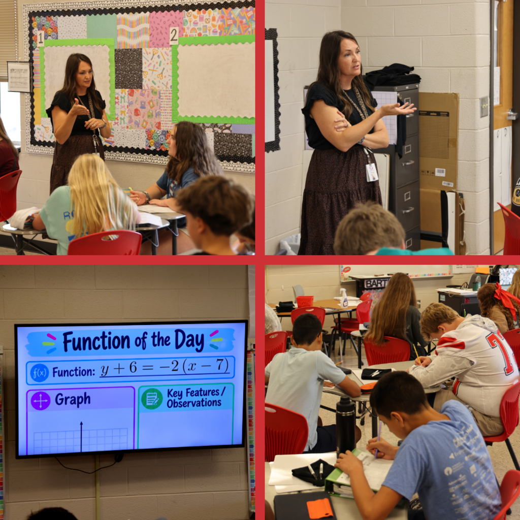 Students learning in class