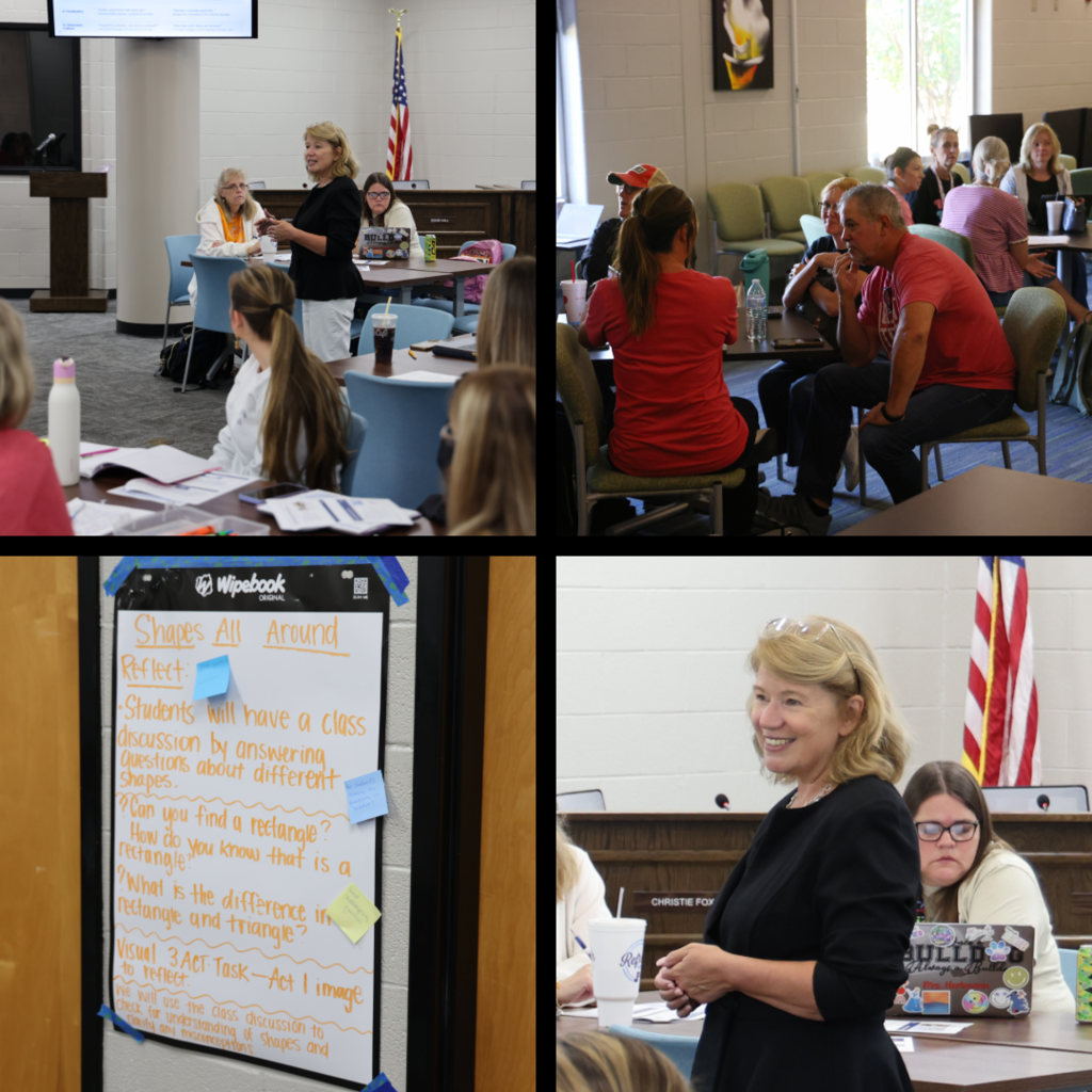 Teachers collaborating with each other across the school district