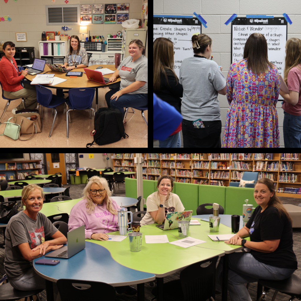 Teachers collaborating with each other across the school district