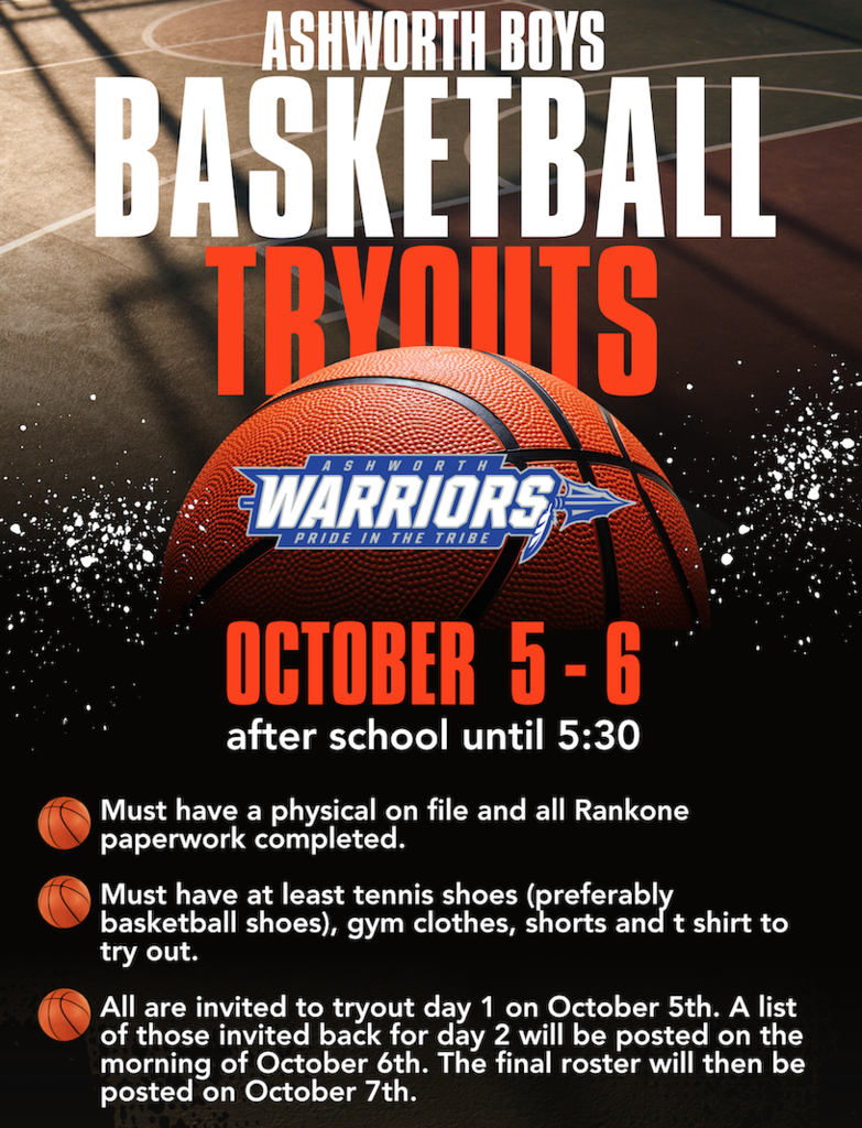 basketball tryouts flyer