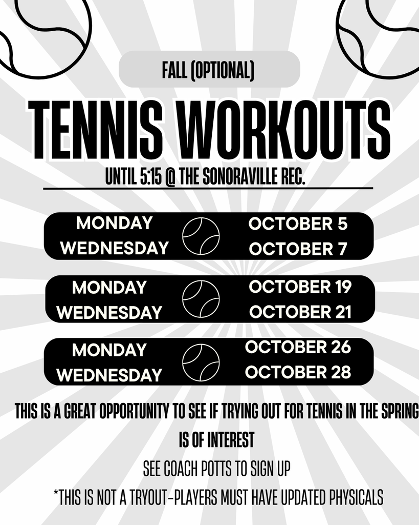 Tennis Workout Schedule