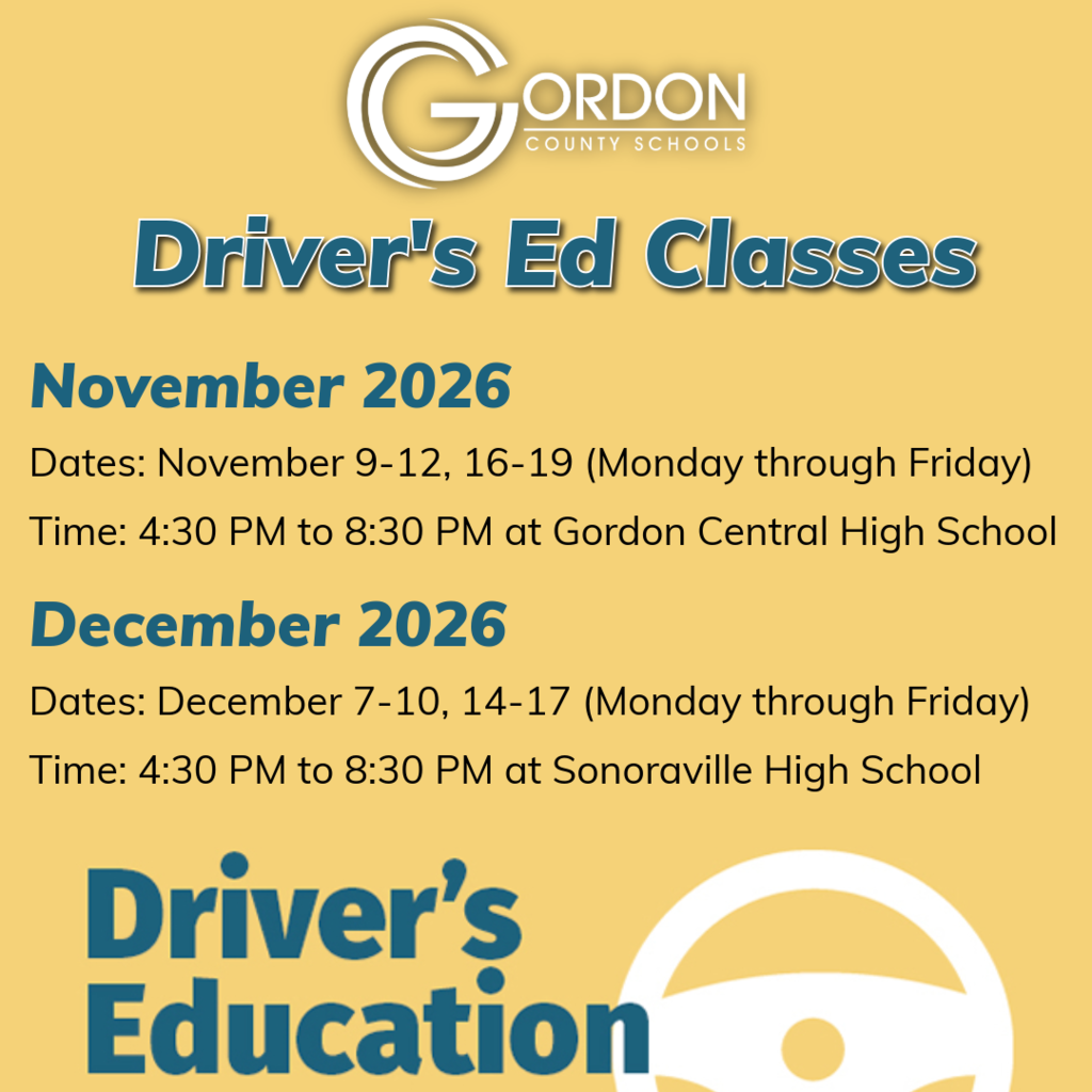 Driver's Education Dates and Times