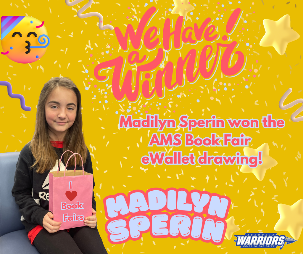 Madilyn Sperin won the book fair eWallet contest!