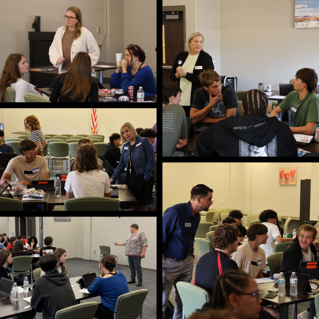 Students building their resumes