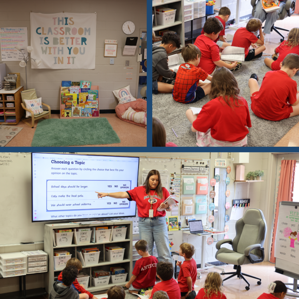 Students learning in class
