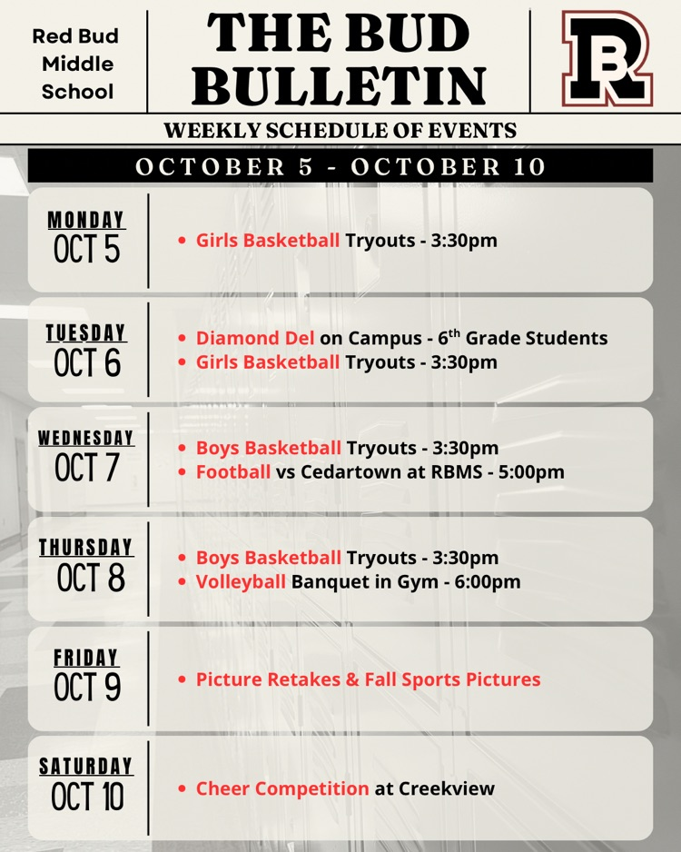 calendar of events