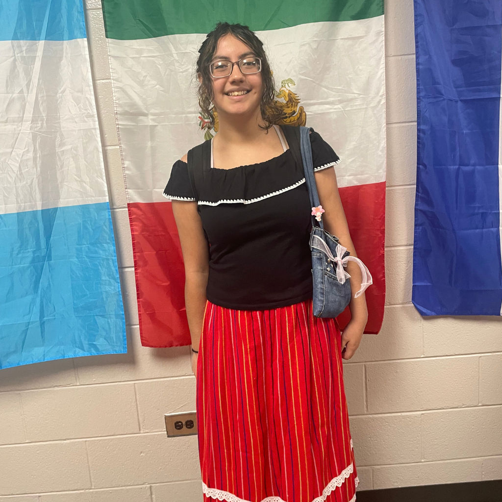 Students and Staff participated in the Mi Cultura dress day for HoPe Hispanic Heritage Week - Day 1