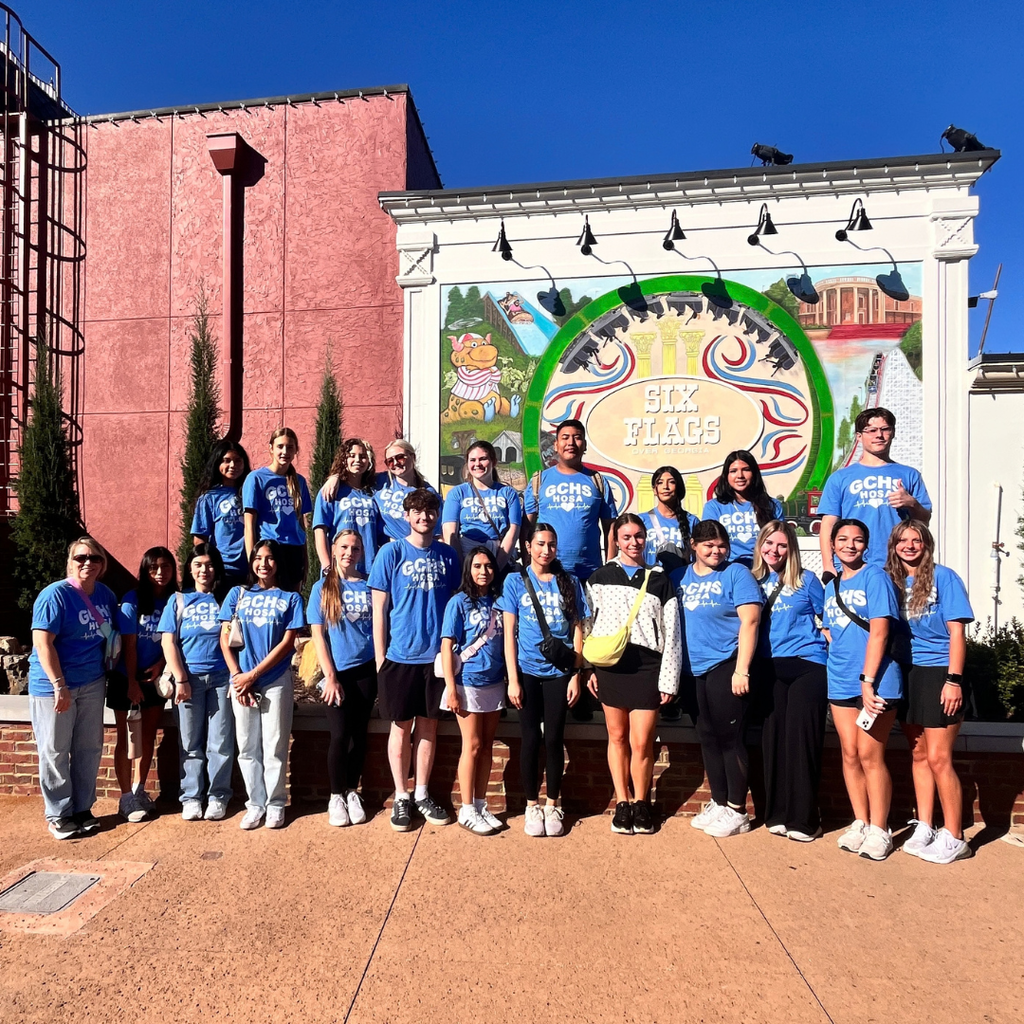🎢 Fall Rally fun! 🎢 Mrs. Albright and Mrs. Lee took 37 FCCLA & HOSA students to Six Flags for an unforgettable Fall Rally! From riding roller coasters to making memories, our students had an amazing time. ❤️💙 We’re so thankful for the laughter, friendships, and memories made along the way!🎡 ✨ #FCCLA #HOSA #FallRally #SixFlags