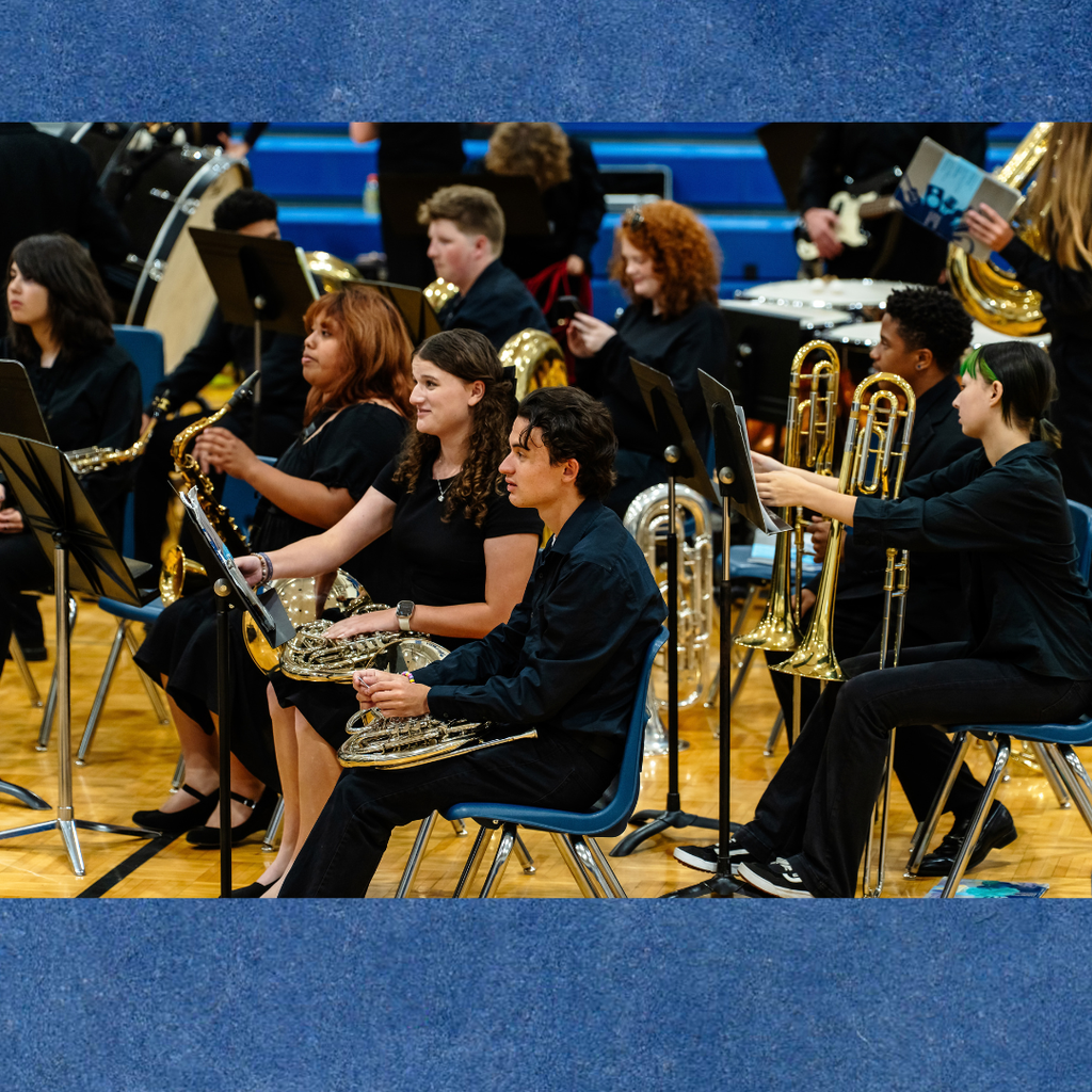 GCHS band performing at Belwood Elementary, Tolbert Elementary and Ashworth Middle.