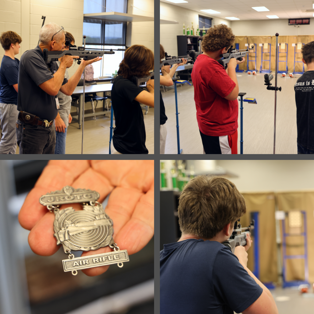 JROTC air rifle practice