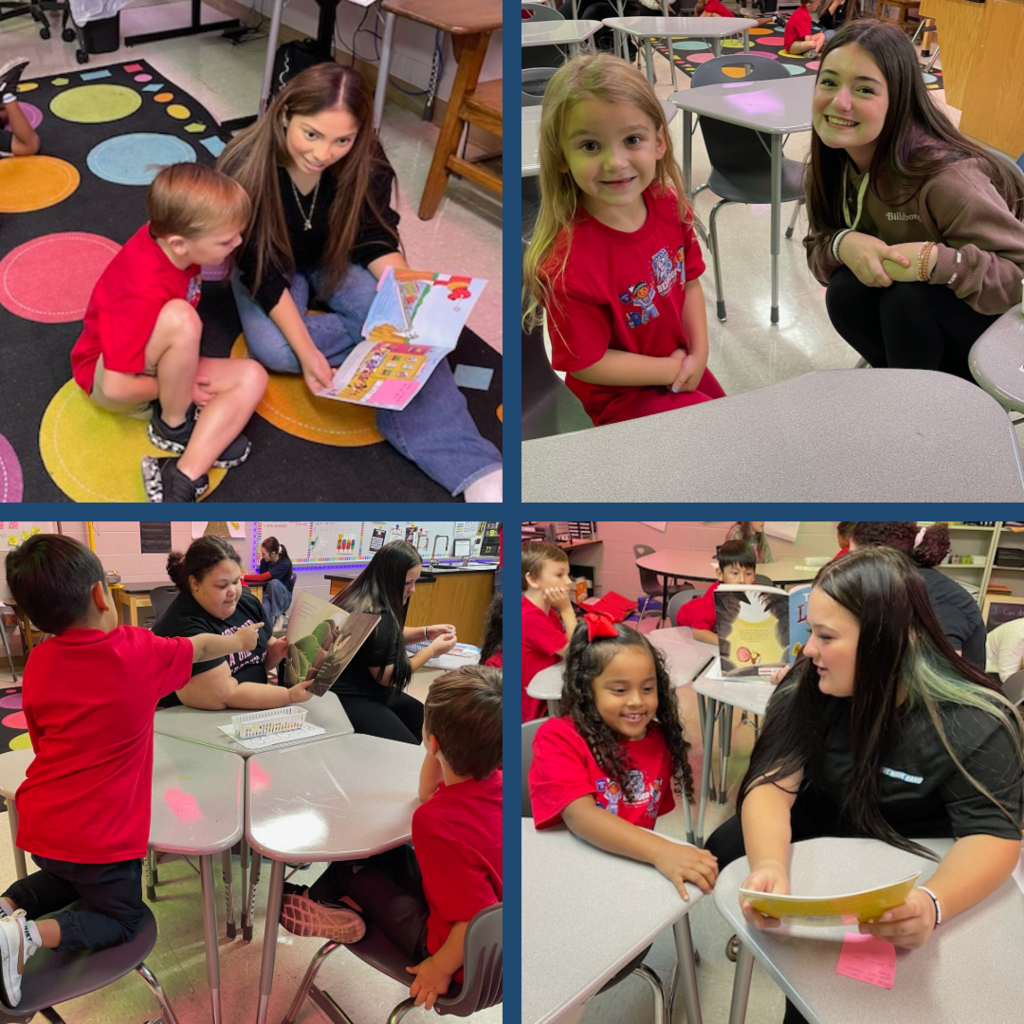 Students reading to one another