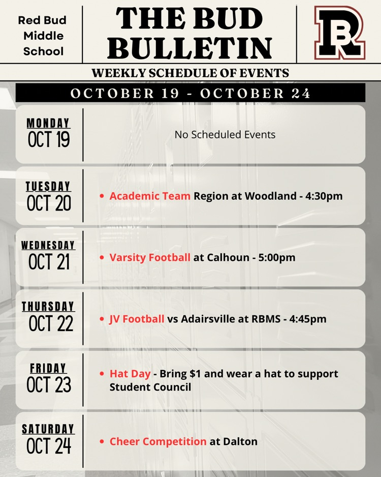 calendar of events