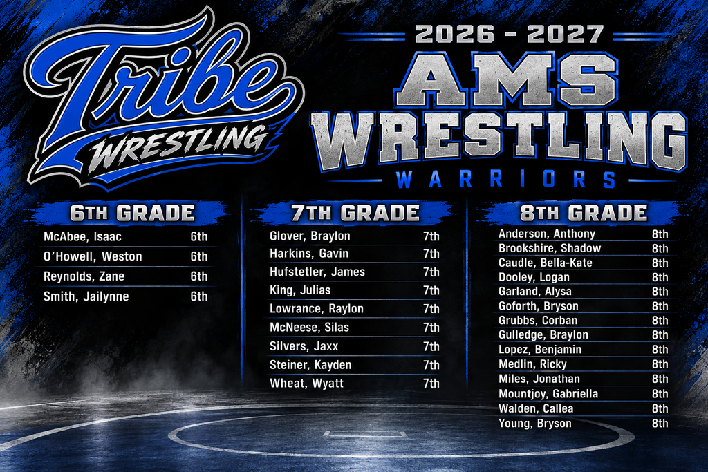 Congratulations to the 2026-27 AMS Wrestling Team!