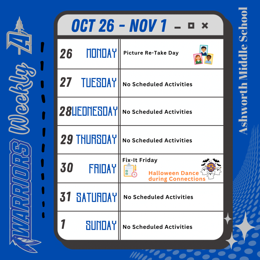 AMS Weekly Events: 10/26 to 11/1