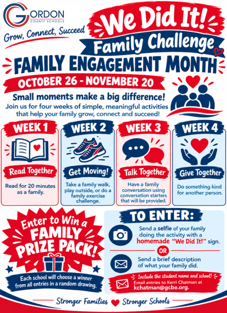 Family Engagement Month flyer