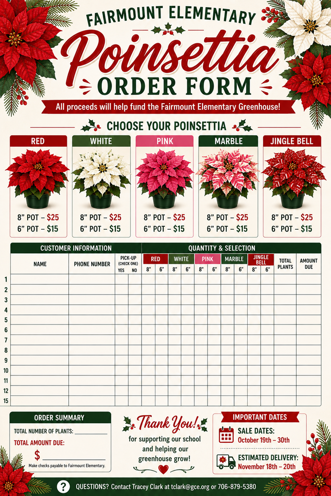 poinsettia sales