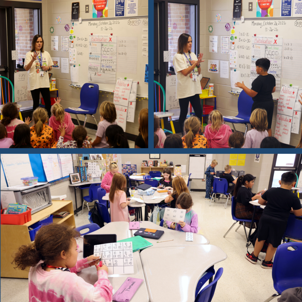 Students learning in class