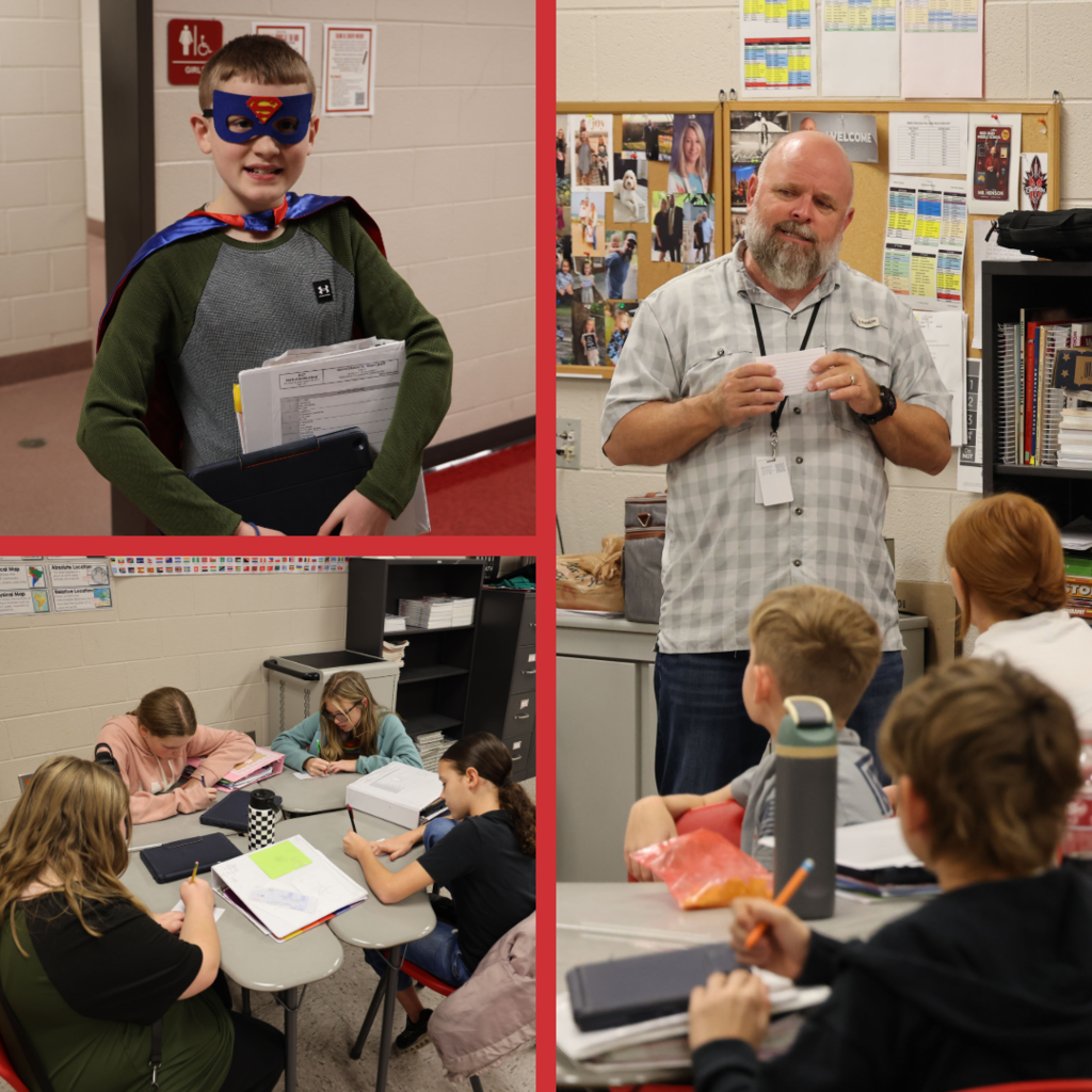Students learning in class