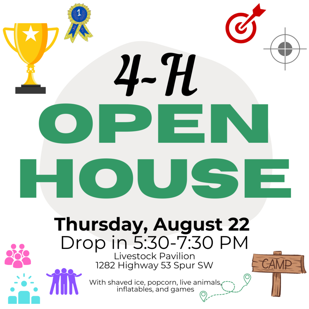 4-H Open House on Thursday August 22nd