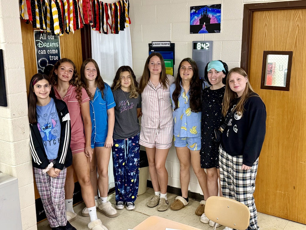 Our freshman girls enjoyed dressing up in their PJs for dress-up day 1 of Homecoming week!